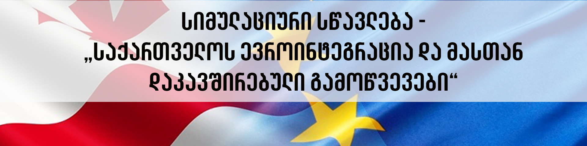 სიმულაციური სწავლება 2023 – საქართველოს ევროინტეგრაცია და მასთან დაკავშირებული გამოწვევები”